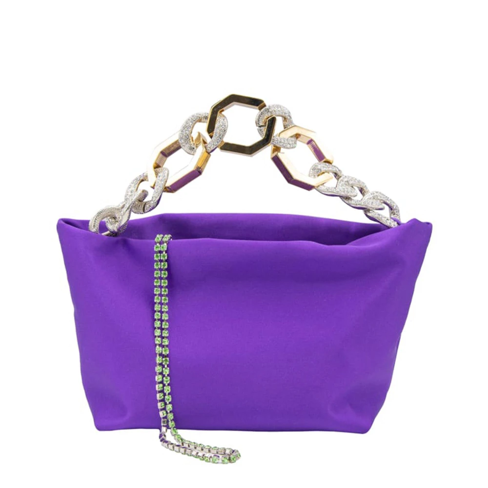 Γυναικεία Τσάντα Jessye Satin Lilac + Crystal Violet Gedebe