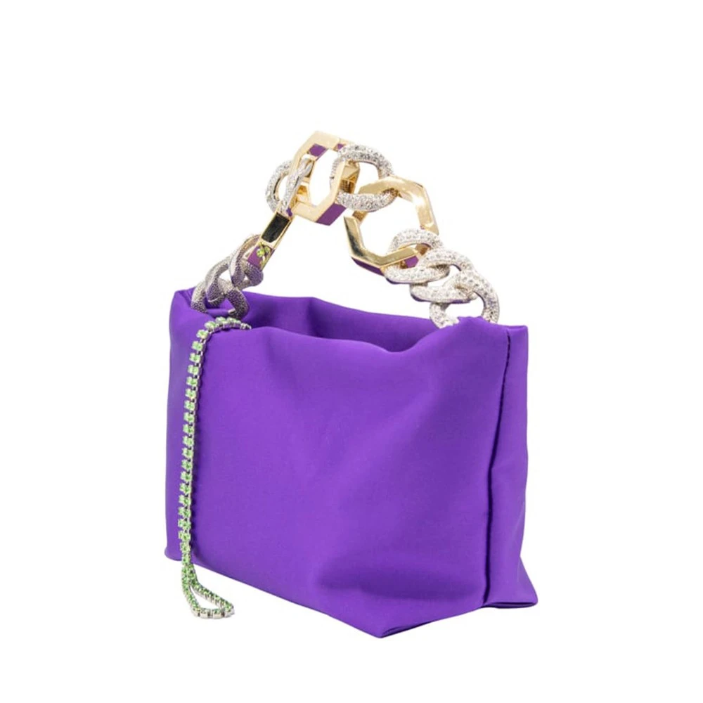 Γυναικεία Τσάντα Jessye Satin Lilac + Crystal Violet Gedebe
