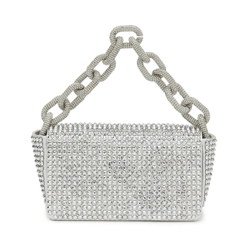 Γυναικεία Τσάντα Cookie Lame Silver + Crystal Silver Gedebe