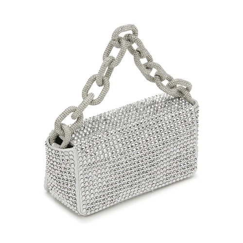 Γυναικεία Τσάντα Cookie Lame Silver + Crystal Silver Gedebe