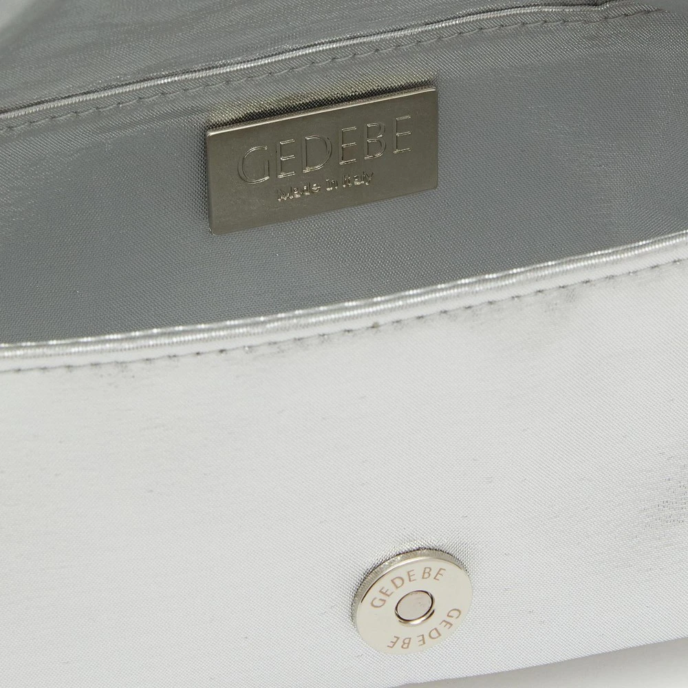 Γυναικεία Τσάντα Cookie Lame Silver + Crystal Silver Gedebe