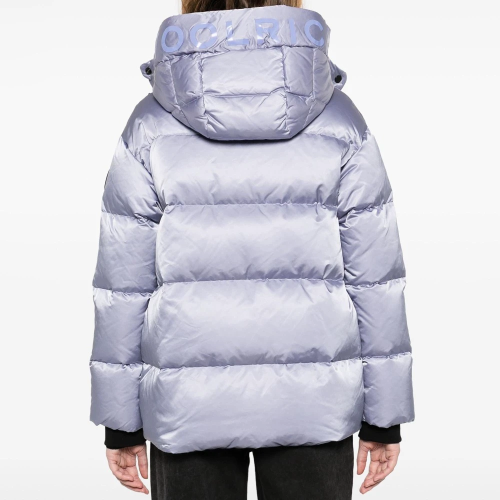 Γυναικείο Μπουφάν με Kουκούλα Satin Logo Puffer Woolrich