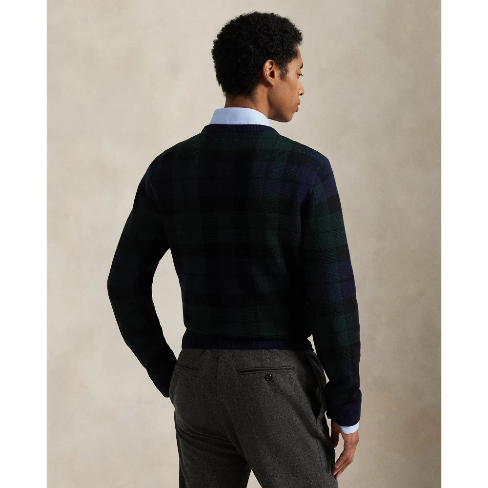 Ανδρικό Μάλλινο Πουλόβερ Plaid Washable Polo Ralph Lauren