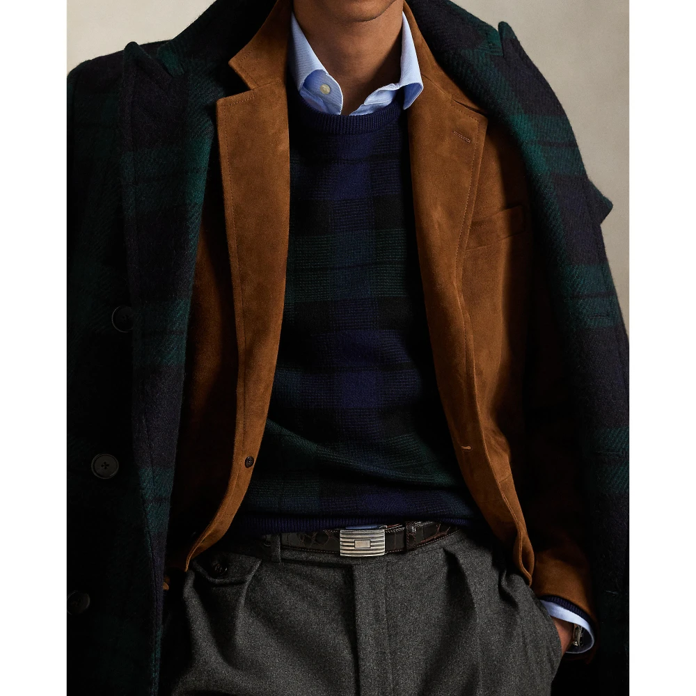 Ανδρικό Μάλλινο Πουλόβερ Plaid Washable Polo Ralph Lauren