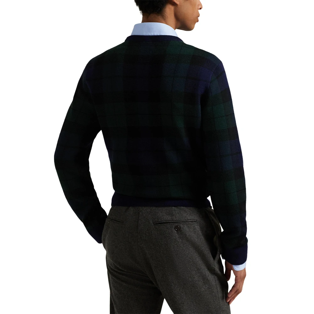 Ανδρικό Μάλλινο Πουλόβερ Plaid Washable Polo Ralph Lauren