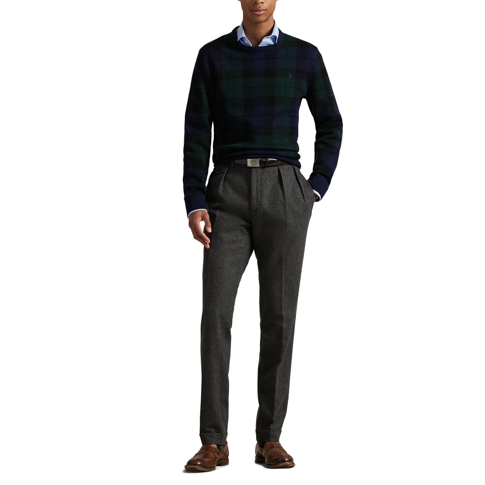 Ανδρικό Μάλλινο Πουλόβερ Plaid Washable Polo Ralph Lauren