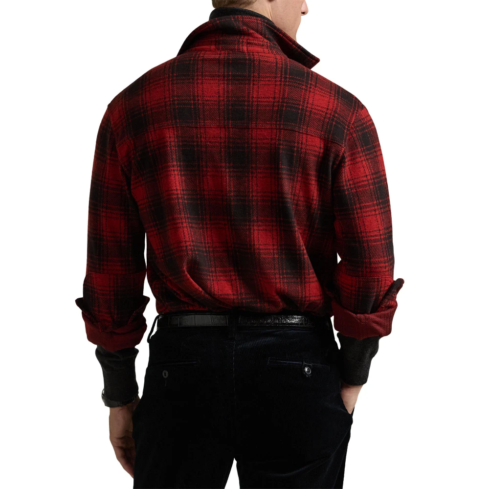 Ανδρικό Πλεκτό Πουκάμισο Classic Fit Plaid Knit Flannel Polo Ralph Lauren