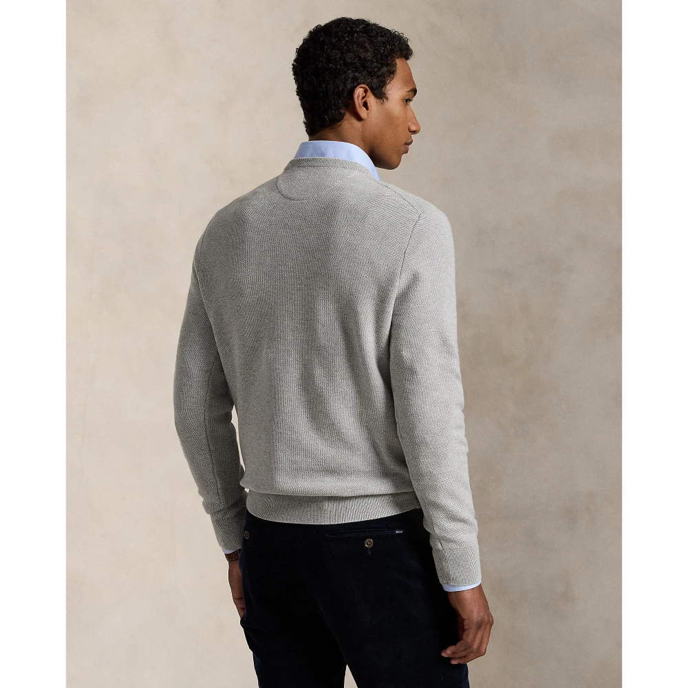 Ανδρικό Βαμβακέρο Πουλόβερ  Mesh-Knit Crewneck Polo Ralph Lauren