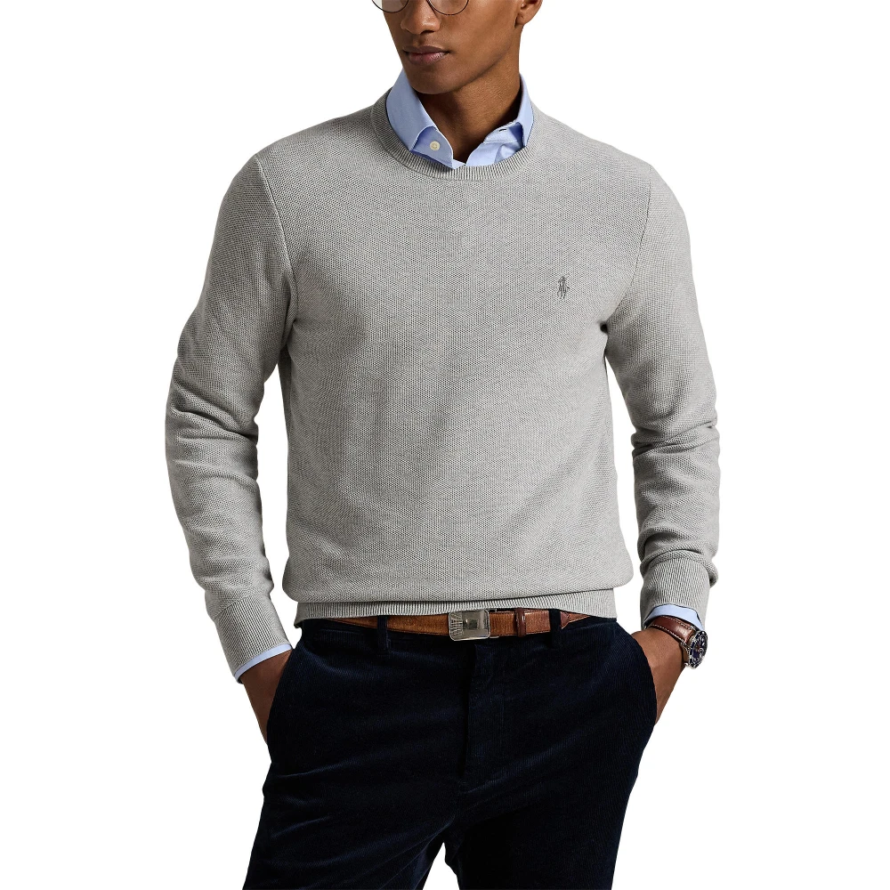 Ανδρικό Βαμβακέρο Πουλόβερ  Mesh-Knit Crewneck Polo Ralph Lauren