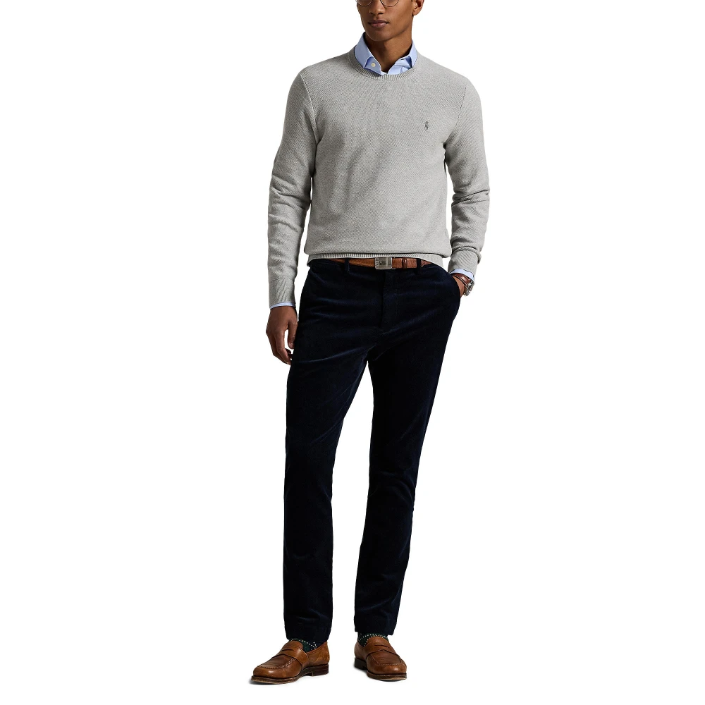 Ανδρικό Βαμβακέρο Πουλόβερ  Mesh-Knit Crewneck Polo Ralph Lauren