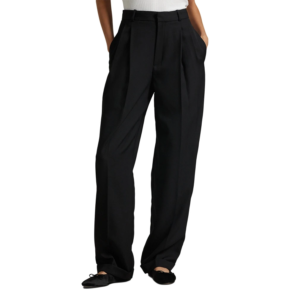 Γυναικείο Μάλλινο Παντελόνι Wide-Leg Tuxedo Polo Ralph Lauren