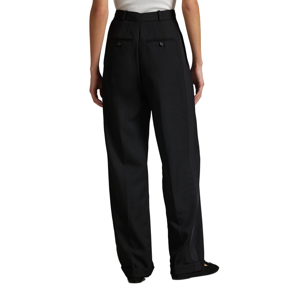 Γυναικείο Μάλλινο Παντελόνι Wide-Leg Tuxedo Polo Ralph Lauren