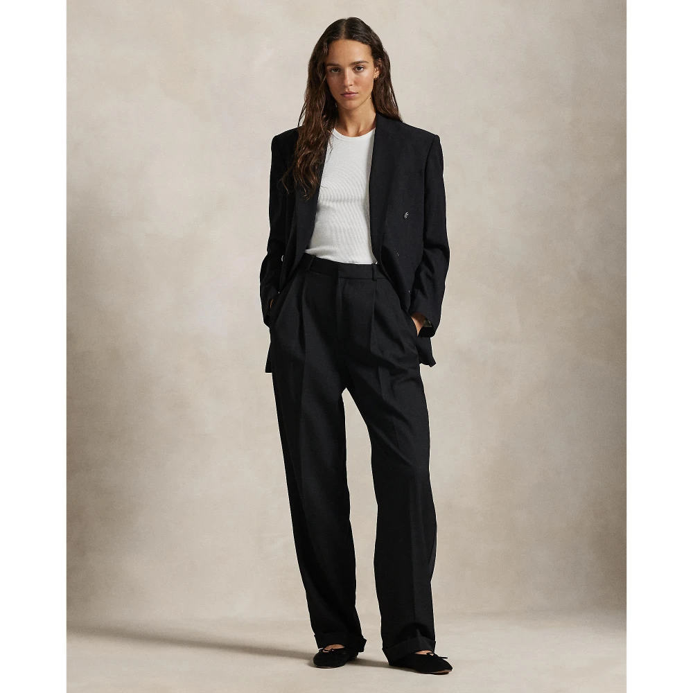 Γυναικείο Μάλλινο Παντελόνι Wide-Leg Tuxedo Polo Ralph Lauren