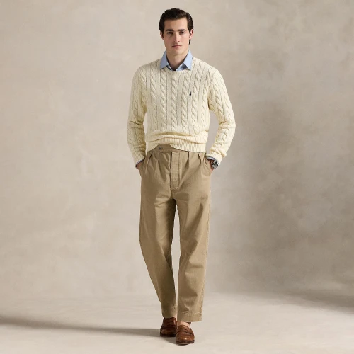 Ανδρικό Βαμβακερό Πουλόβερ Cable-Knit  Polo Ralph Lauren