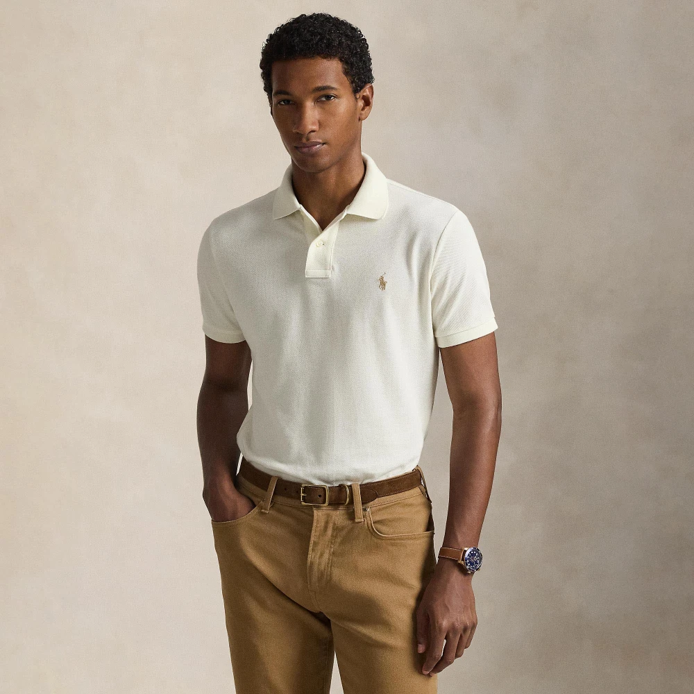 Ανδρική Μπλούζα Polo Custom Slim Fit Mesh  Polo Ralph Lauren