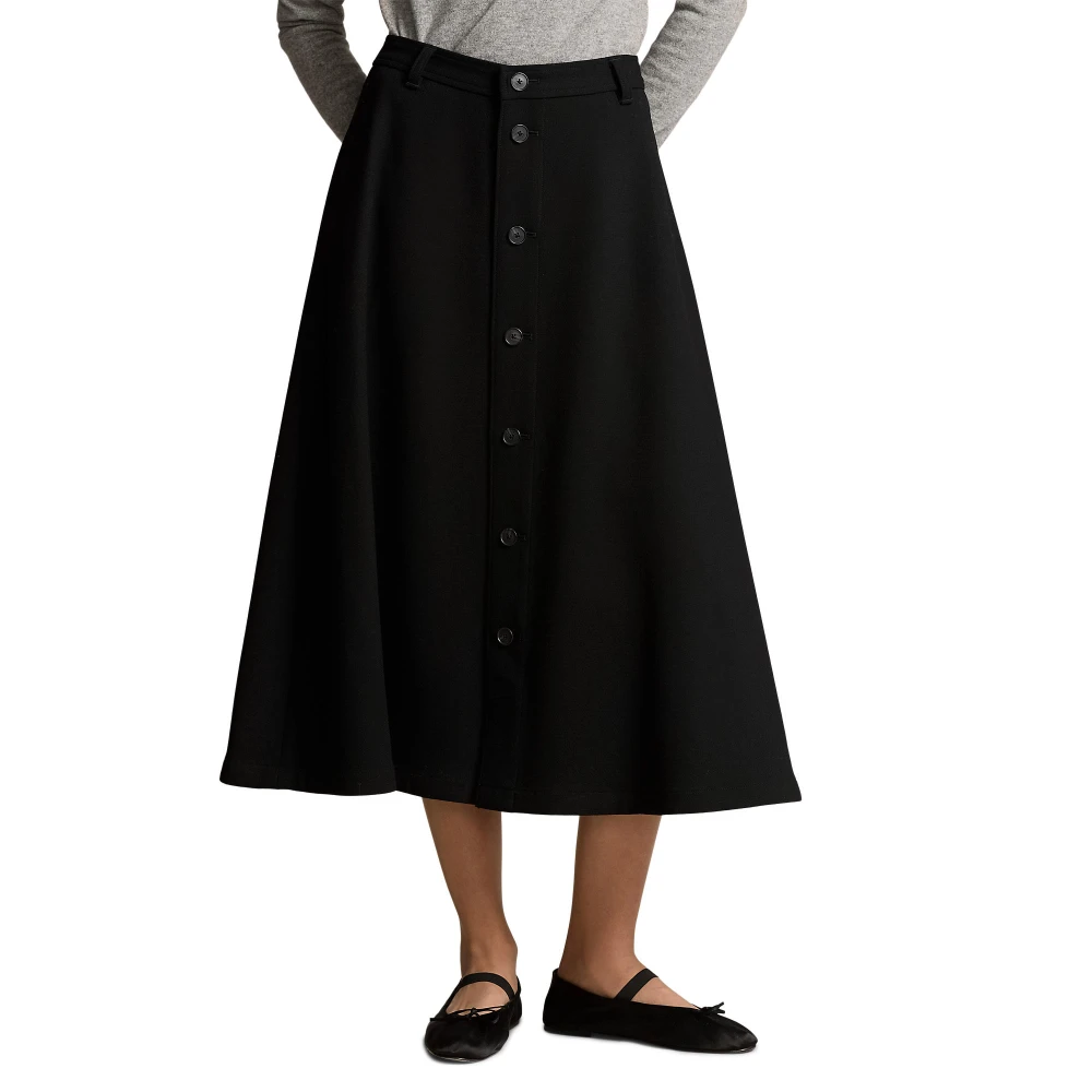 Γυναικεία Μάλλινη Φούστα Crepe Buttoned Polo Ralph Lauren