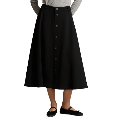 Γυναικεία Μάλλινη Φούστα Crepe Buttoned Polo Ralph Lauren