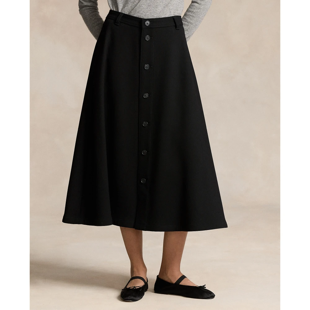 Γυναικεία Μάλλινη Φούστα Crepe Buttoned Polo Ralph Lauren