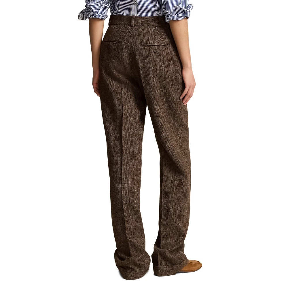 Γυναικείο Μάλλινο Παντελόνι Tweed Relaxed Straight Polo Ralph Lauren