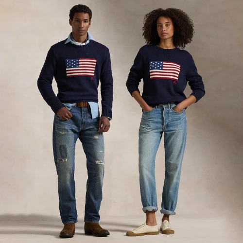 Unisex Πουλόβερ The Iconic Flag Polo Ralph Lauren