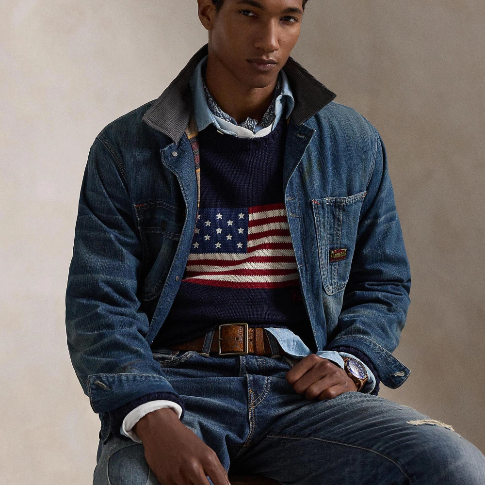 Unisex Πουλόβερ The Iconic Flag Polo Ralph Lauren