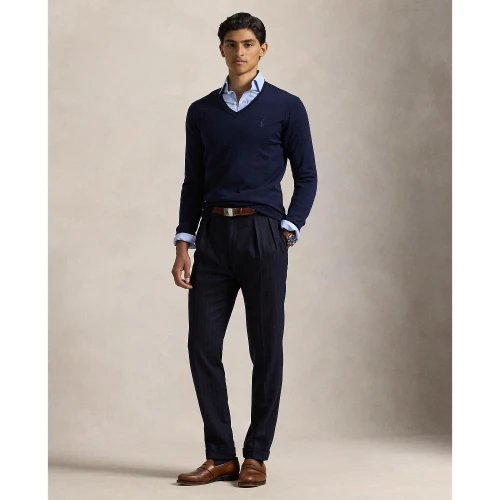 Ανδρικό Μάλλινο Πουλόβερ V-Neck Slim Fit Polo Ralph Lauren