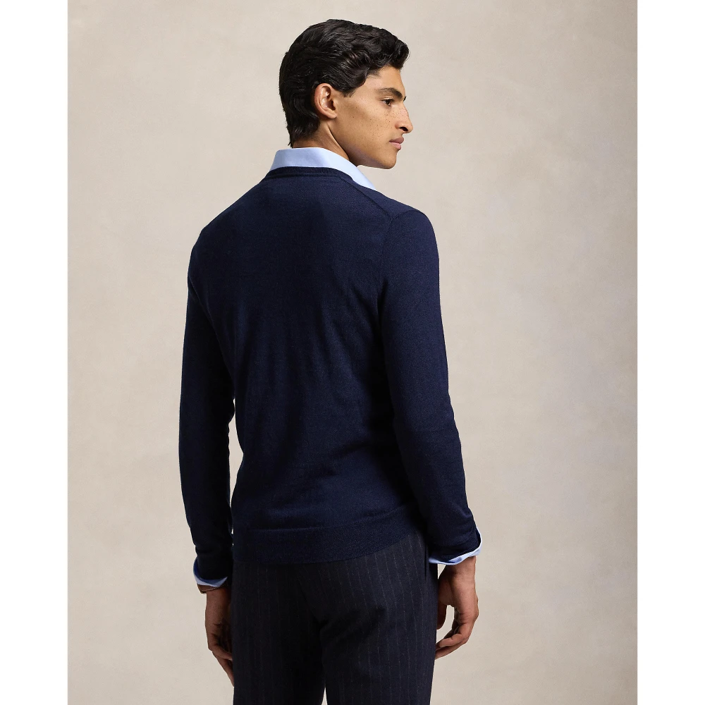 Ανδρικό Μάλλινο Πουλόβερ V-Neck Slim Fit Polo Ralph Lauren