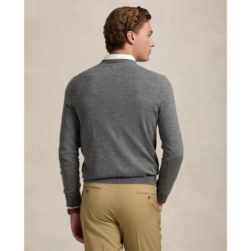 Ανδρικό Μάλλινο Πουλόβερ V-Neck Slim Fit Polo Ralph Lauren