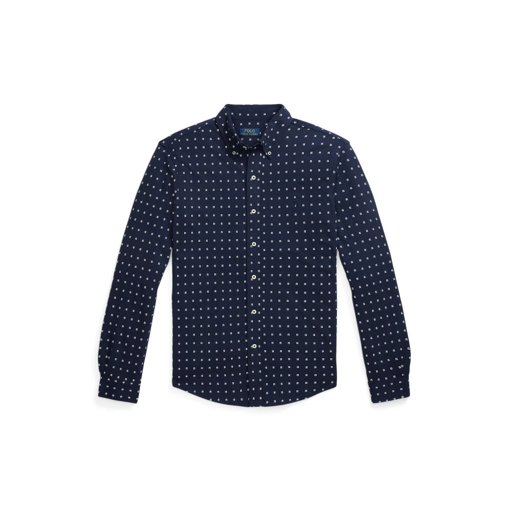 Ανδρικό Πουκάμισο Square-Print Featherweight Mesh Polo Ralph Lauren