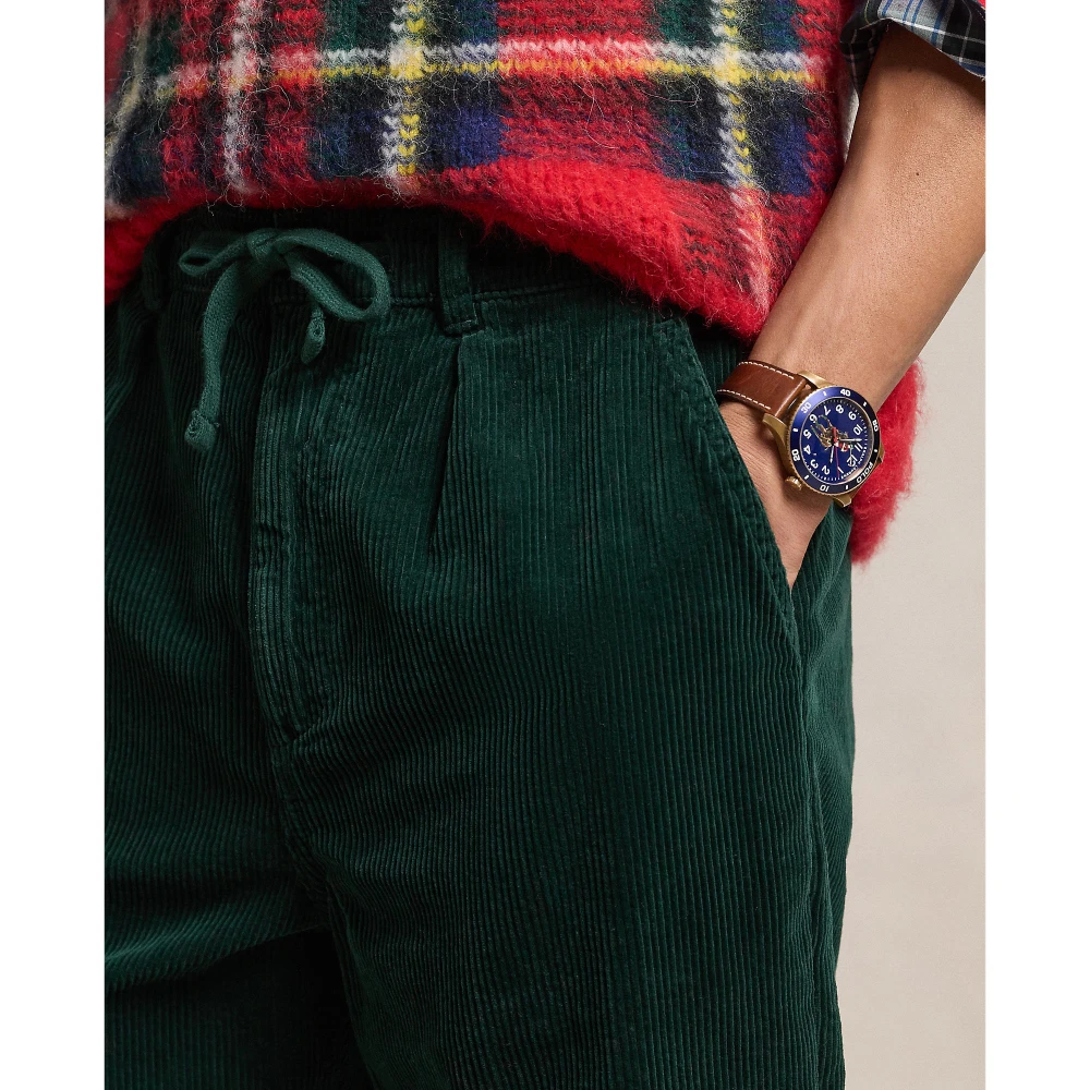 Ανδρικό Παντελόνι Classic Fit Pleated Corduroy Polo Ralph Lauren