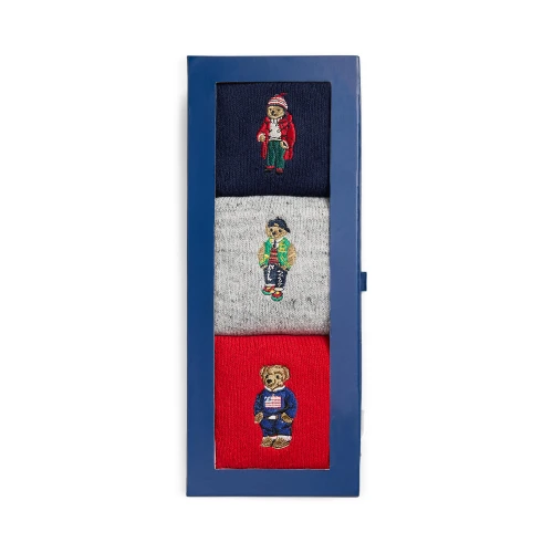 Ανδρικές Βαμβακερές Κάλτσες 3 τεμαχίων Polo Bear Gift Set Polo Ralph Lauren