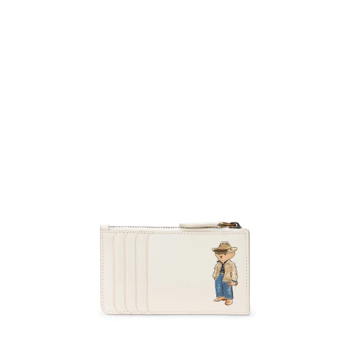 Γυναικεία Δερμάτινη Θήκη Καρτών Polo Bear Compact- Polo Ralph Lauren