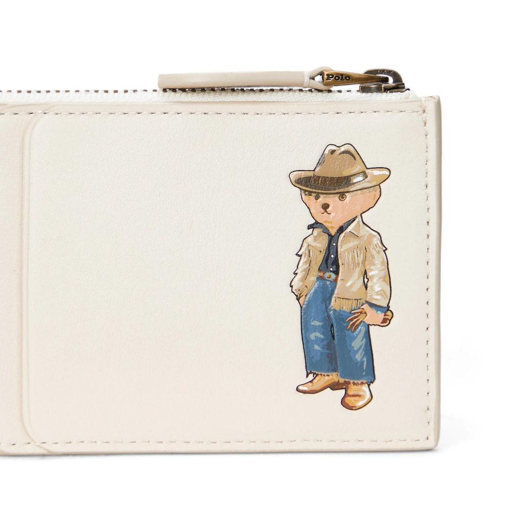 Γυναικεία Δερμάτινη Θήκη Καρτών Polo Bear Compact- Polo Ralph Lauren