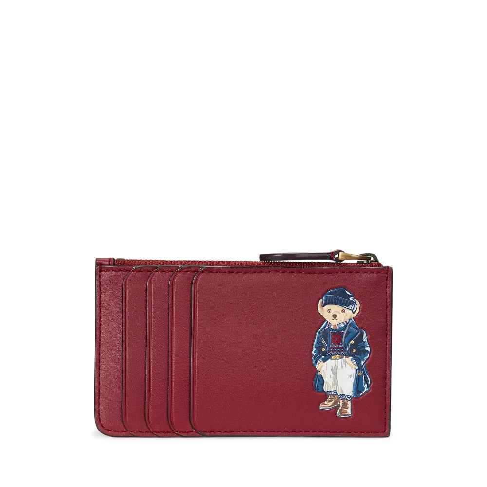Γυναικεία Δερμάτινη Θήκη Καρτών Polo Bear Compact- Polo Ralph Lauren