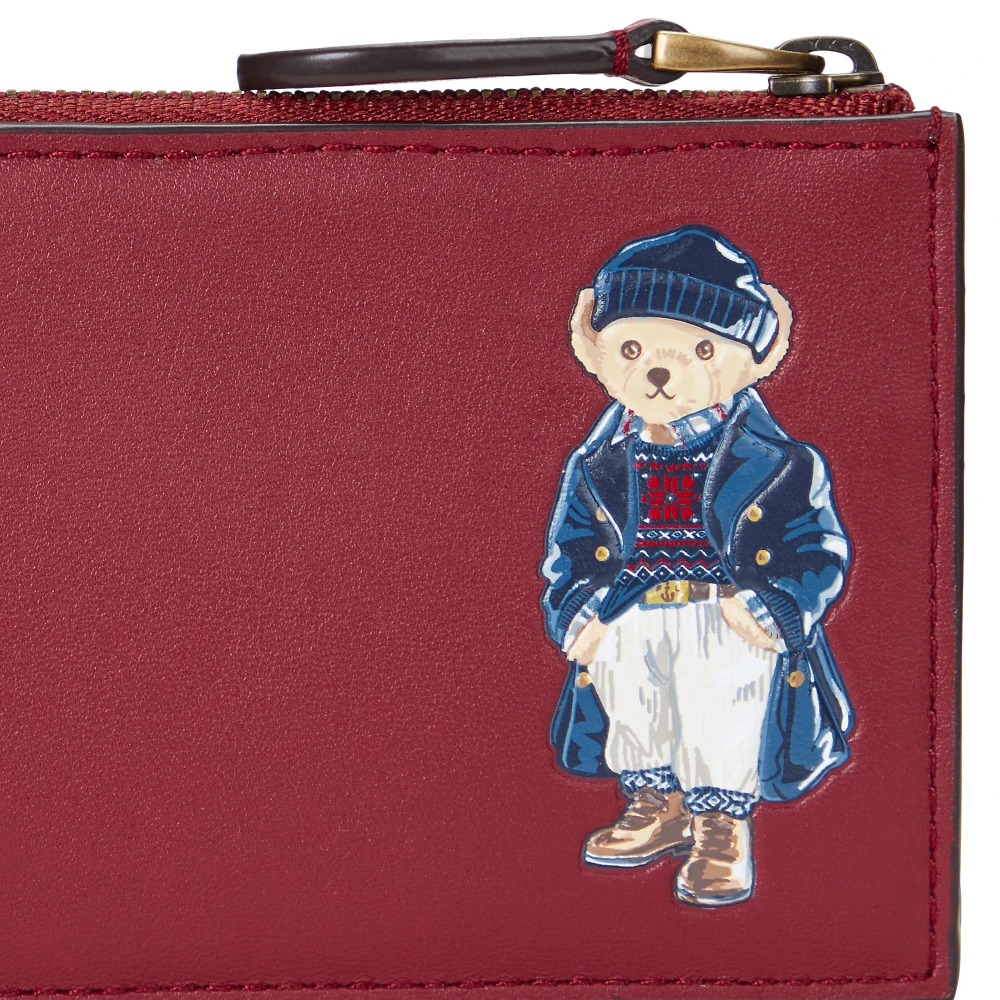 Γυναικεία Δερμάτινη Θήκη Καρτών Polo Bear Compact- Polo Ralph Lauren