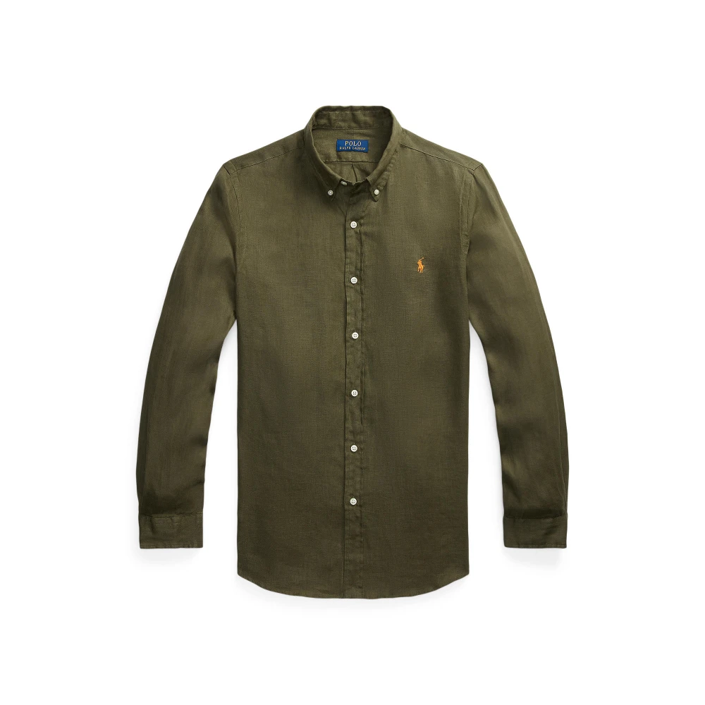 Ανδρικό Λινό Πουκάμισο Slim Fit Polo Ralph Lauren