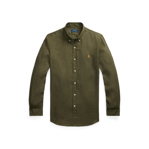 Ανδρικό Λινό Πουκάμισο Slim Fit Polo Ralph Lauren