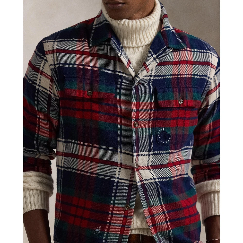 Ανδρικό Πουκάμισο Classic Fit Plaid Flannel Camp Polo Ralph Lauren