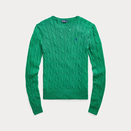 Γυναικείο Πουλόβερ Cable-Knit Cotton Crewneck Jumper Polo Ralph Lauren
