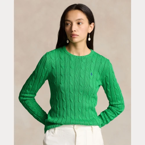 Γυναικείο Πουλόβερ Cable-Knit Cotton Crewneck Jumper Polo Ralph Lauren