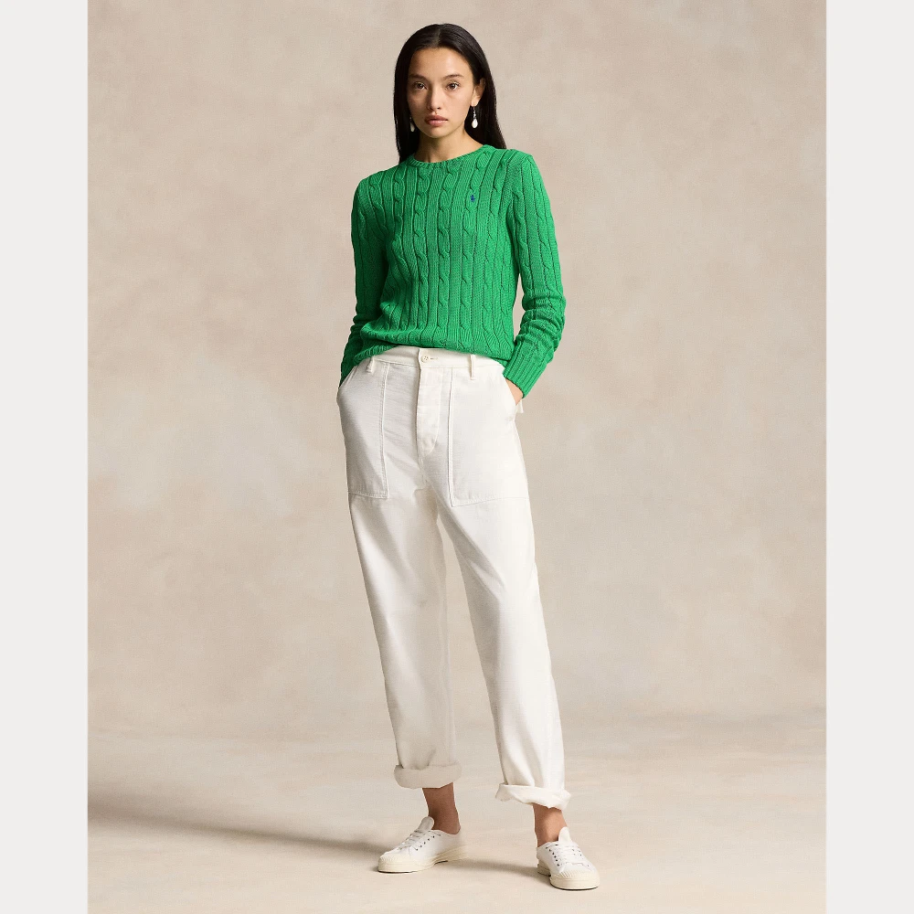 Γυναικείο Πουλόβερ Cable-Knit Cotton Crewneck Jumper Polo Ralph Lauren