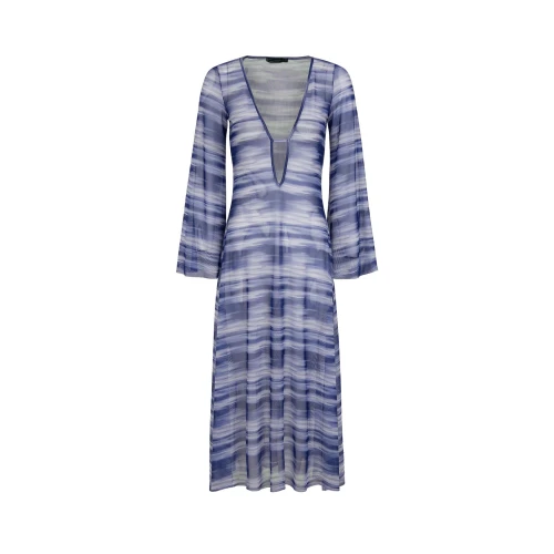  Γυναικείο Μακρύ Καφτάνι - Lidi Long Cover Up Tunic Vix Moonlight