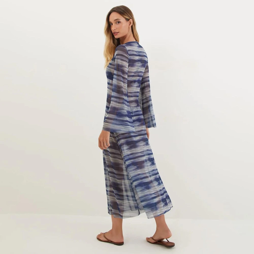  Γυναικείο Μακρύ Καφτάνι - Lidi Long Cover Up Tunic Vix Moonlight