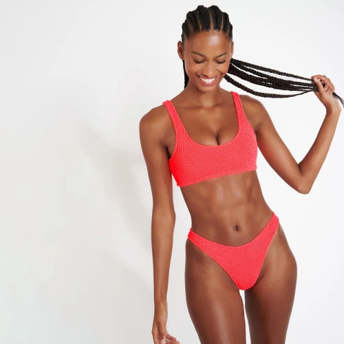 Γυναικείο Bikini Top με Scrunchy Υφή - JUSTIN & NAIDA POPCORN Banana Moon
