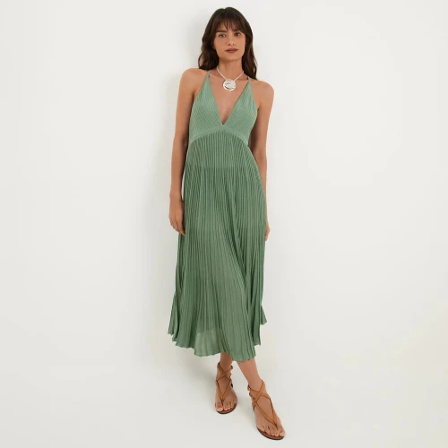 Γυναικείο Πλεκτό Μακρύ Φόρεμα - Knit Katia Long Dress Vix
