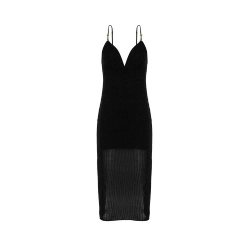 Γυναικείο Πλεκτό Midi Φόρεμα - Knit Stone Midi Dress Vix