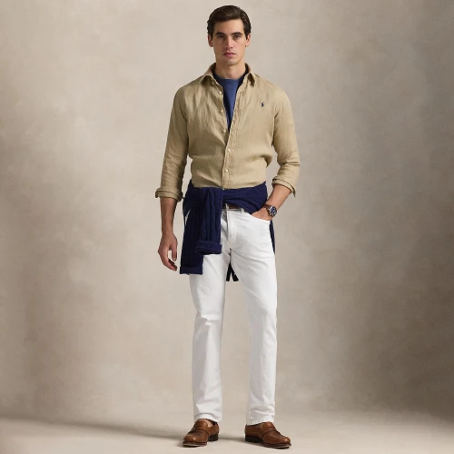 Ανδρικό Πουκάμισο Custom Fit Linen Shirt Polo Ralph Lauren