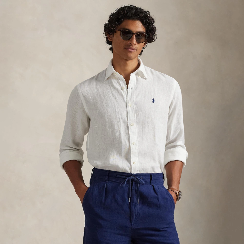 Ανδρικό Πουκάμισο Custom Fit Linen Shirt Polo Ralph Lauren