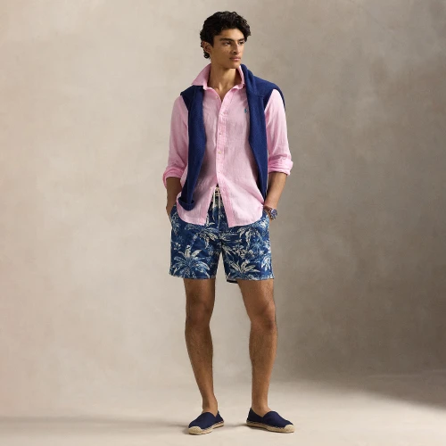 Ανδρικό Πουκάμισο Custom Fit Linen Shirt Polo Ralph Lauren