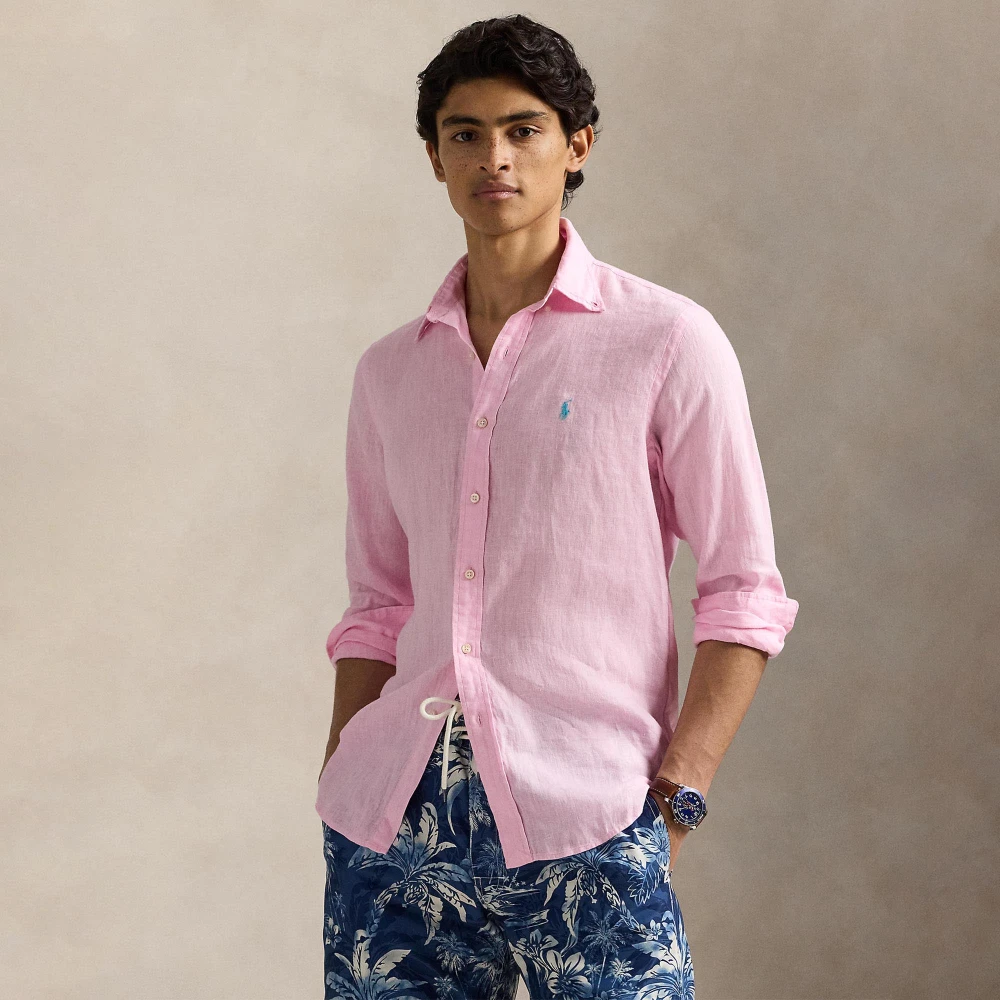 Ανδρικό Πουκάμισο Custom Fit Linen Shirt Polo Ralph Lauren